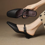 EDITH | Perforated Mary Jane Mules