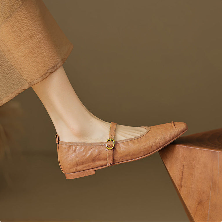 WINIFRED | Moc-Toe Mary Jane Flats