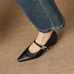 AGNES | Pointed-Toe Mary Jane Flats