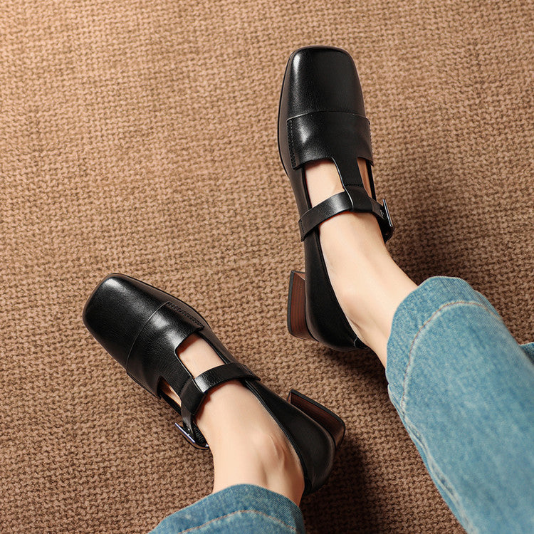SIOBHÁN | T-Strap Mary Jane Pumps