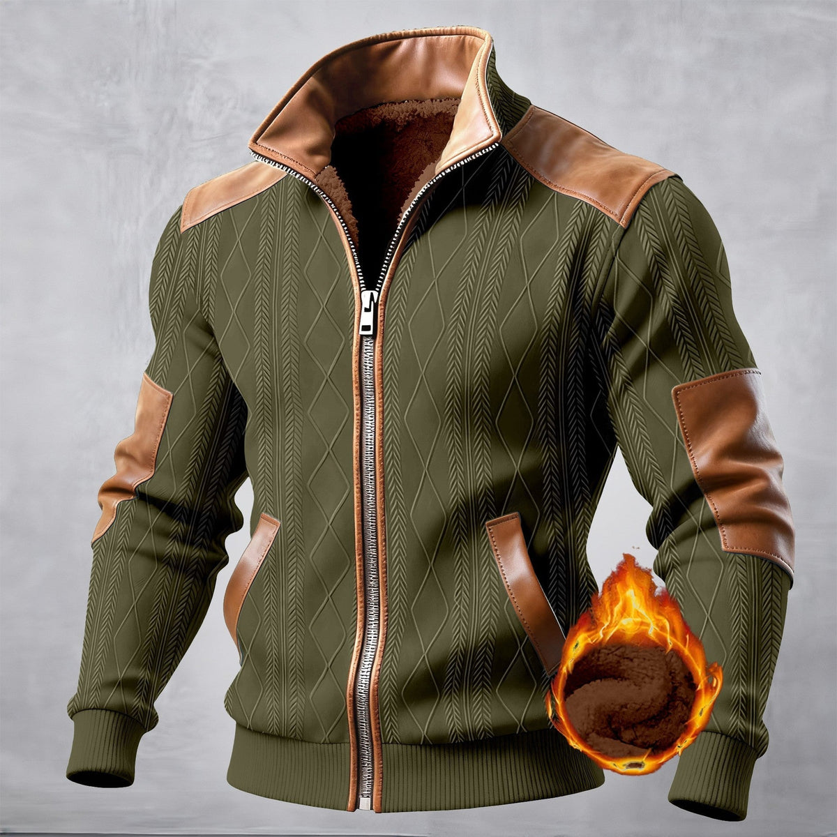 Getextureerd Jack met Ritssluiting en Effectdetails