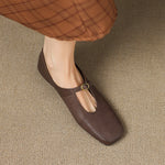 ÚNA | High-Vamp Mary Jane Flats