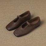 ÚNA | High-Vamp Mary Jane Flats