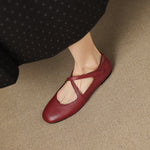 SINÉAD | Cross-Strap Mary Jane Flats