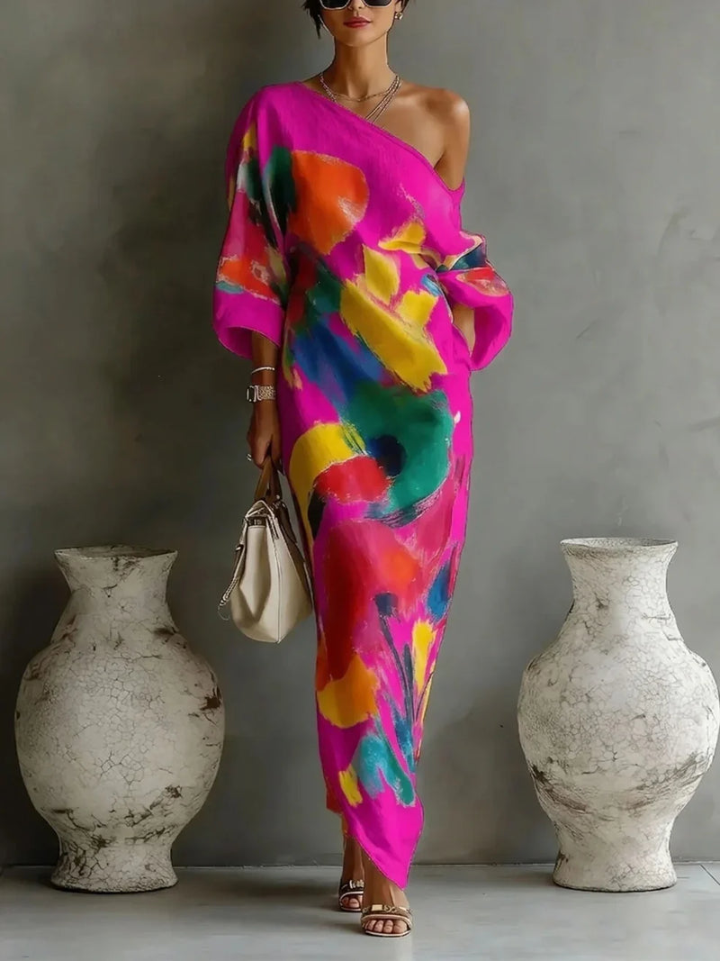 DEARBHLA | ONE-SHOULDER MAXI DRESS