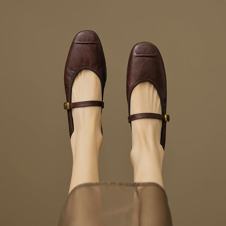 WINIFRED | Moc-Toe Mary Jane Flats