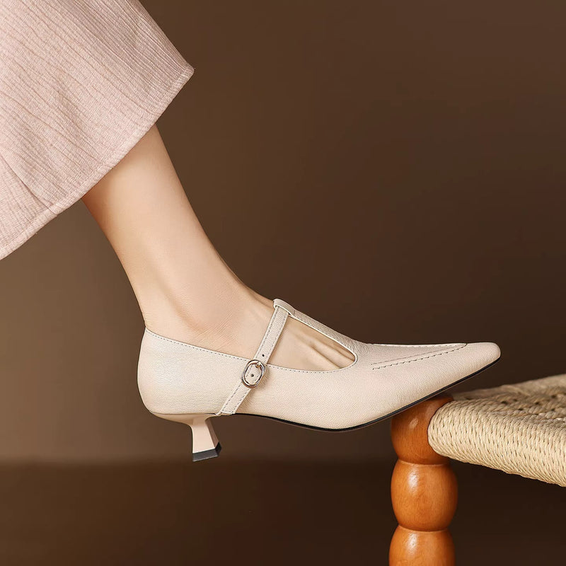 CECILY | T-Strap Mary Jane Heels
