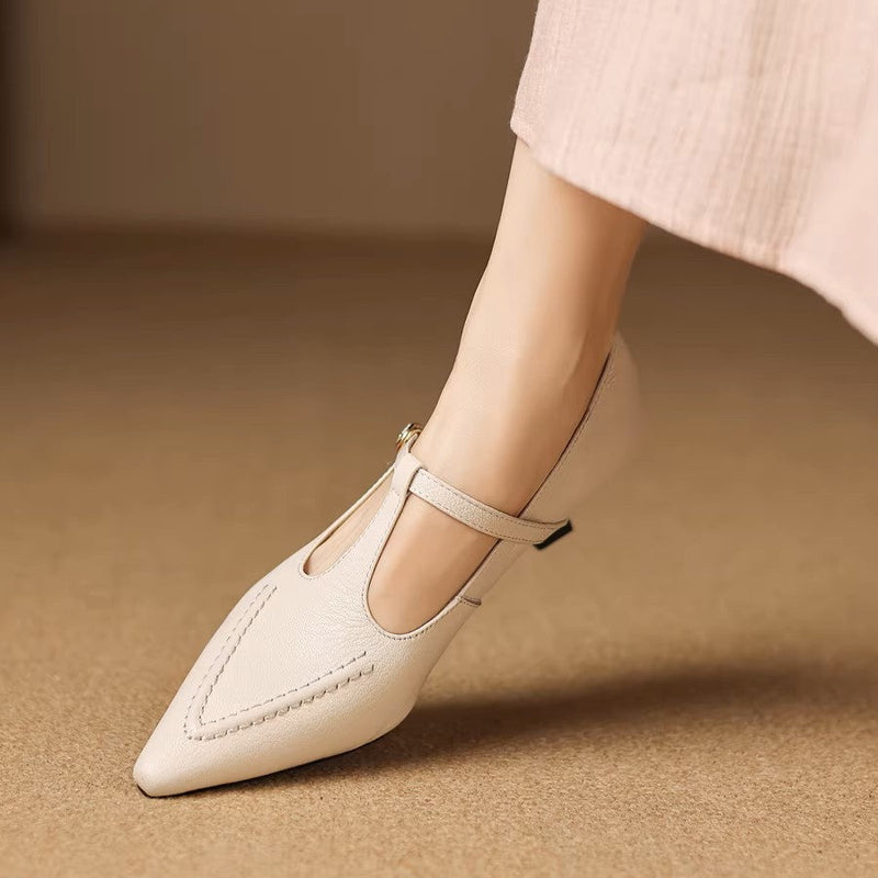 CECILY | T-Strap Mary Jane Heels