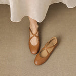 SINÉAD | Cross-Strap Mary Jane Flats