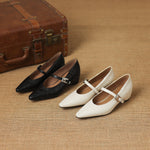 AGNES | Pointed-Toe Mary Jane Flats