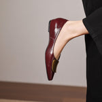 MABEL | Polished Mary Jane Flats