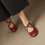 SINÉAD | Cross-Strap Mary Jane Flats