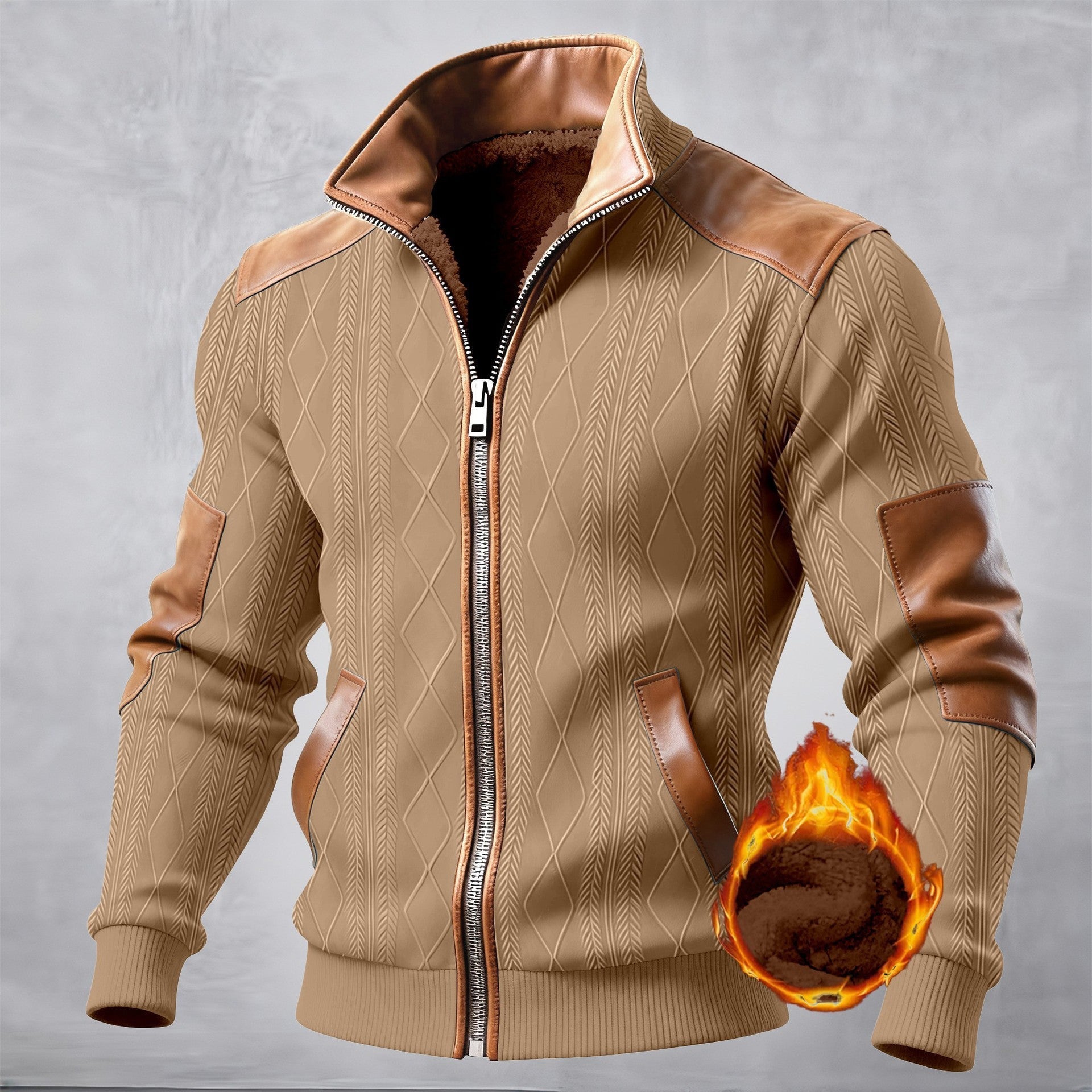 Getextureerd Jack met Ritssluiting en Effectdetails