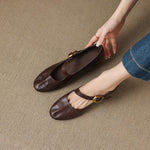 LÍADAN | Round-Toe Mary Jane Flats