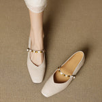 CLODAGH | Square-Toe Mary Jane Flats