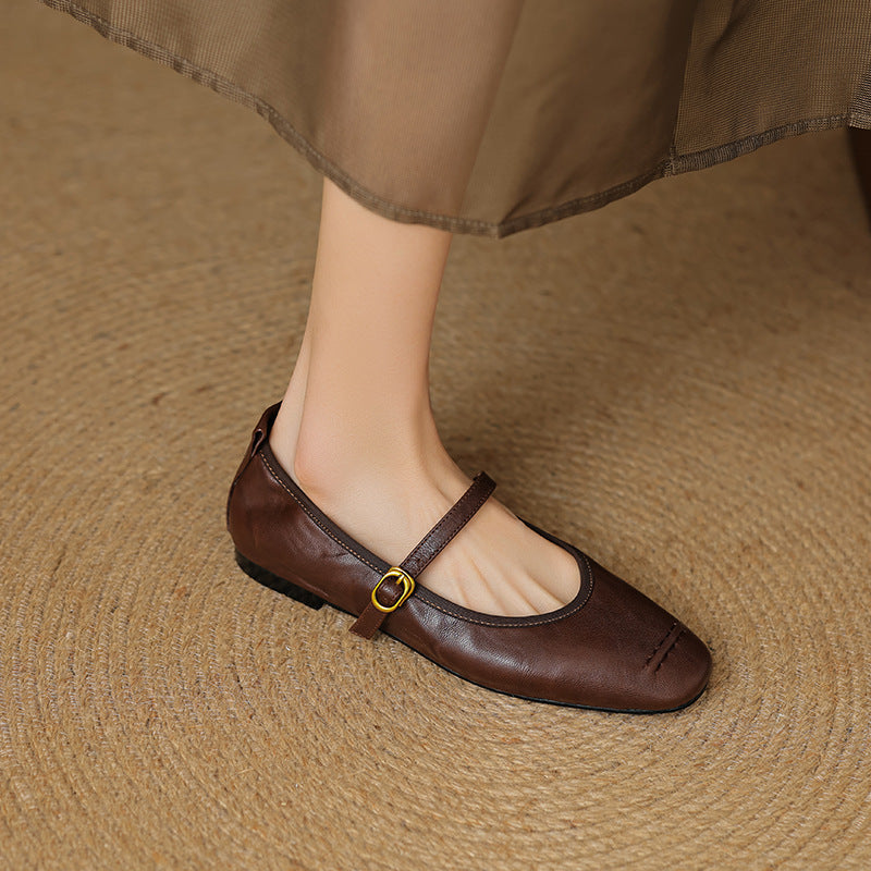 WINIFRED | Moc-Toe Mary Jane Flats