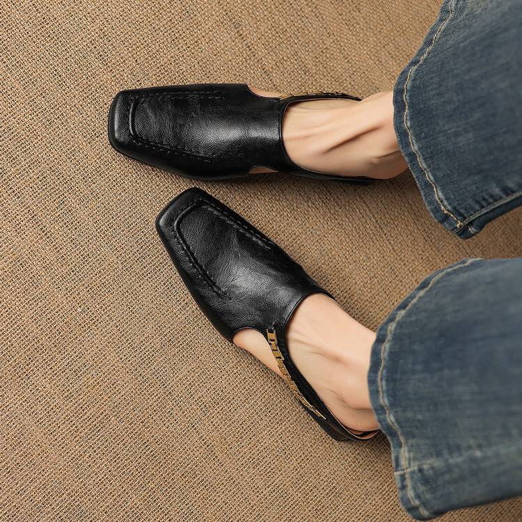 ÉADAOIN | Chain-Link Mary Jane Mules