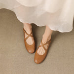 SINÉAD | Cross-Strap Mary Jane Flats