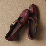 LÍADAN | Round-Toe Mary Jane Flats
