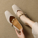 CLODAGH | Square-Toe Mary Jane Flats