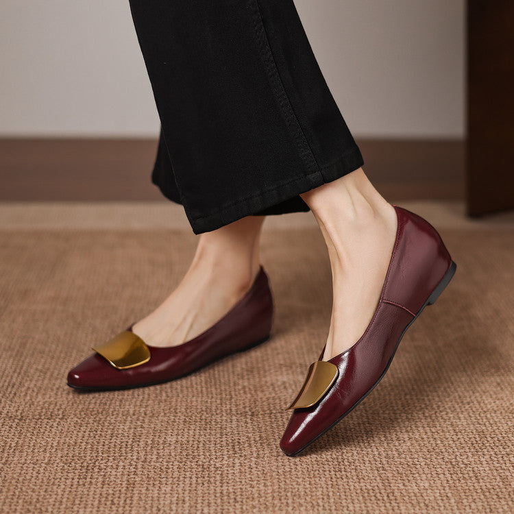 MABEL | Polished Mary Jane Flats