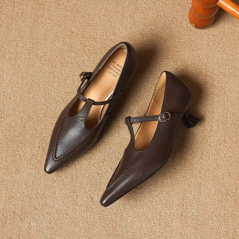 CECILY | T-Strap Mary Jane Heels