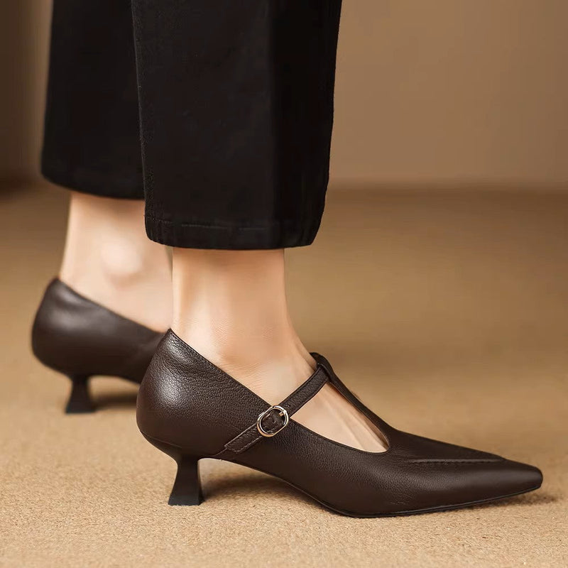 CECILY | T-Strap Mary Jane Heels