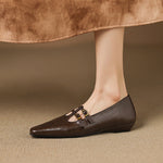 CONSTANCE | Brogued Double-Strap Mary Jane Flats