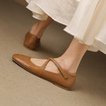 SINÉAD | Cross-Strap Mary Jane Flats
