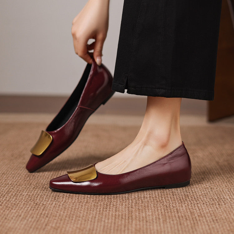 MABEL | Polished Mary Jane Flats