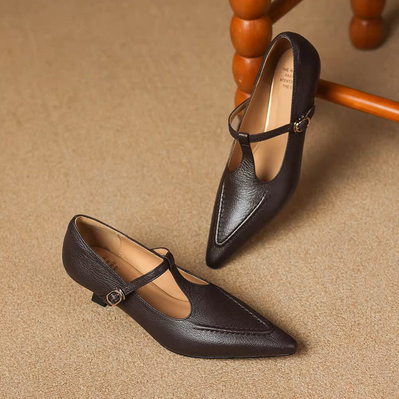 CECILY | T-Strap Mary Jane Heels