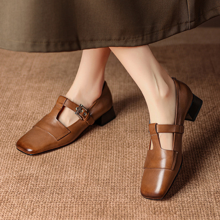 SIOBHÁN | T-Strap Mary Jane Pumps
