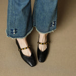 CLODAGH | Square-Toe Mary Jane Flats