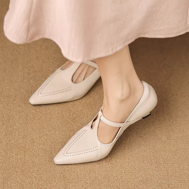 CECILY | T-Strap Mary Jane Heels