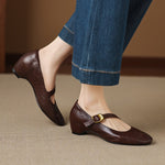 LÍADAN | Round-Toe Mary Jane Flats