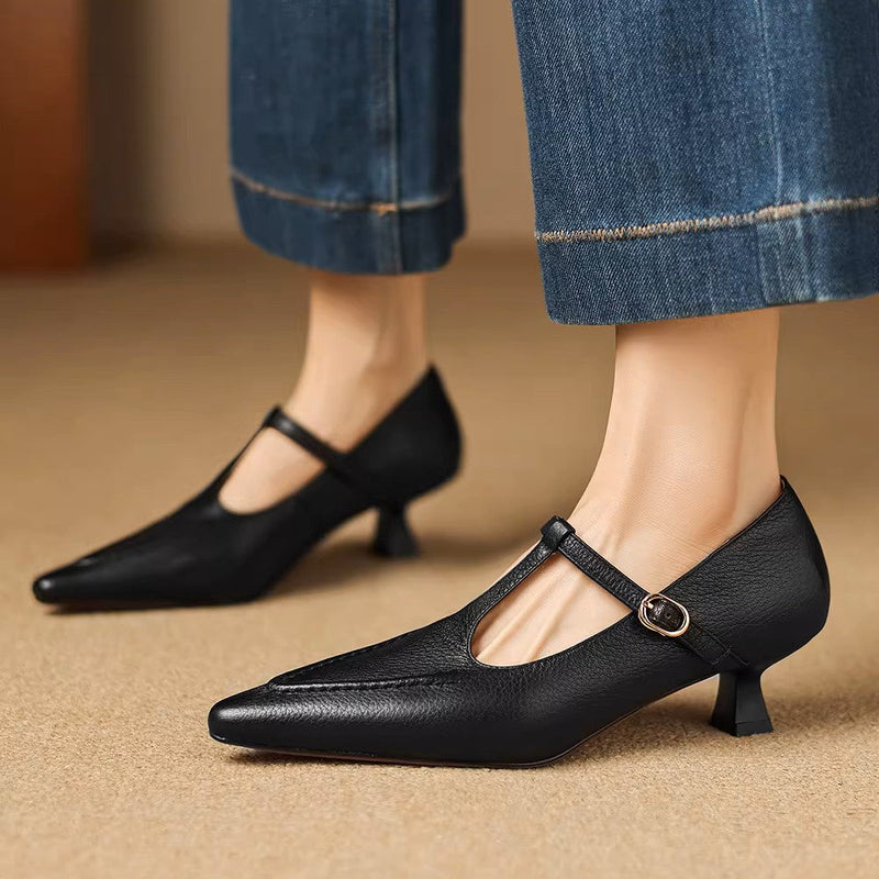 CECILY | T-Strap Mary Jane Heels