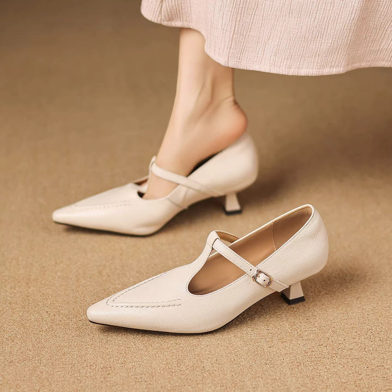 CECILY | T-Strap Mary Jane Heels