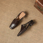 ÉADAOIN | Chain-Link Mary Jane Mules