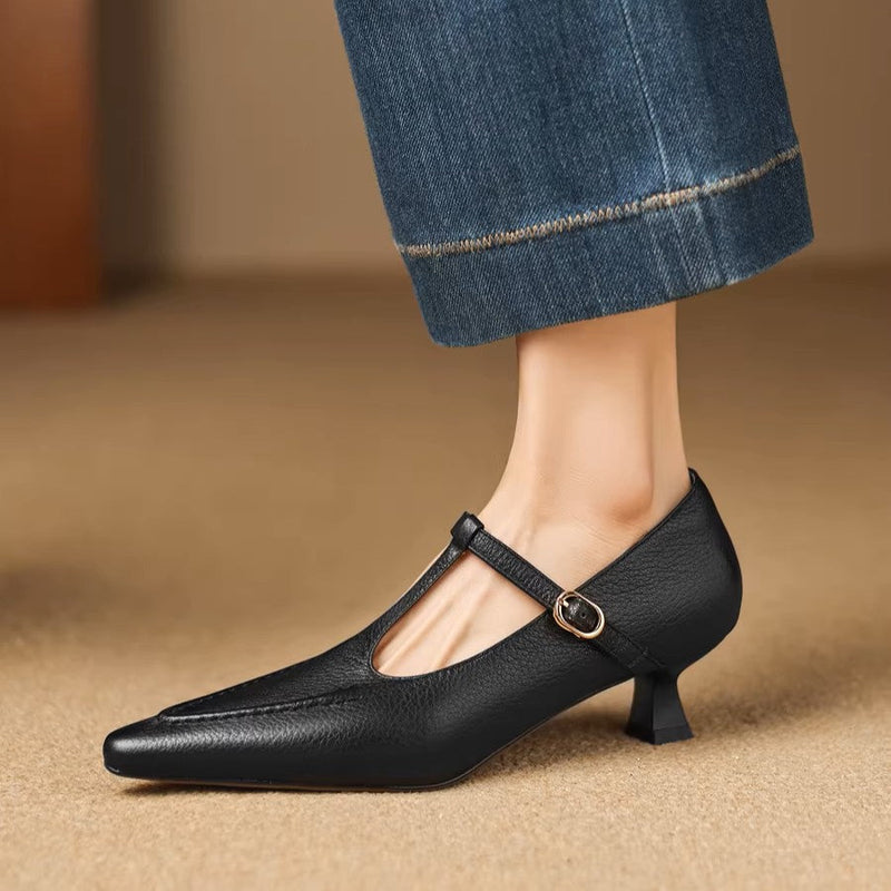 CECILY | T-Strap Mary Jane Heels