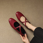 SINÉAD | Cross-Strap Mary Jane Flats