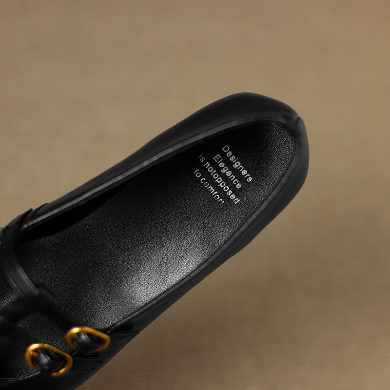 CONSTANCE | Brogued Double-Strap Mary Jane Flats