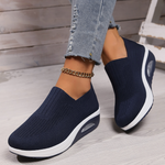 Wren | Knit Slip-On Platform Trainers