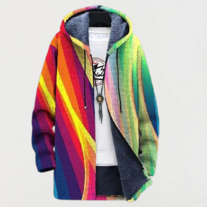 Cameron | Regenbooggestreepte hoodie