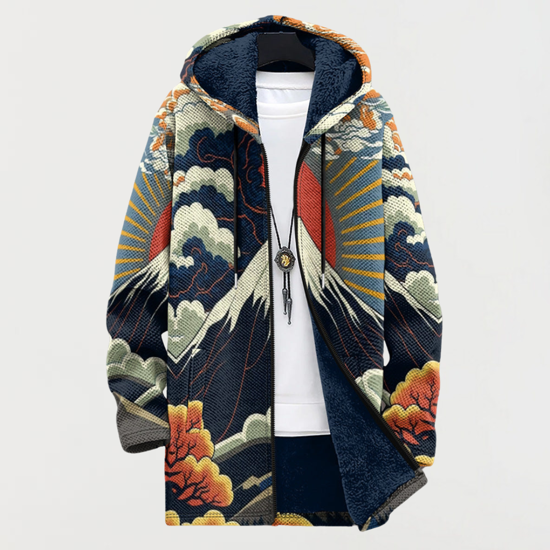 Wren | Sweatshirt met zonsondergangmotief