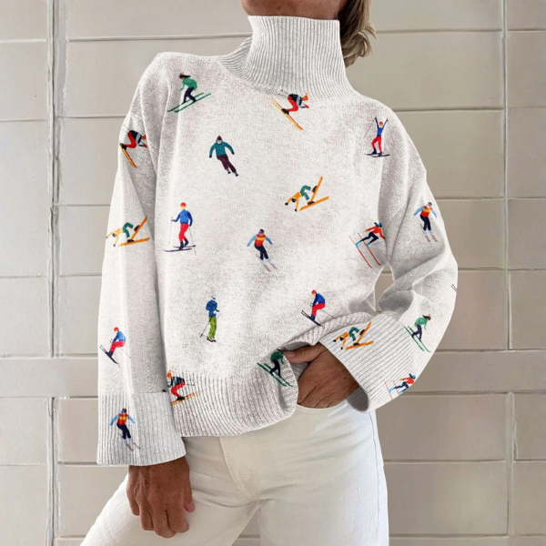 Karlijn | Wintersport Print Coltrui