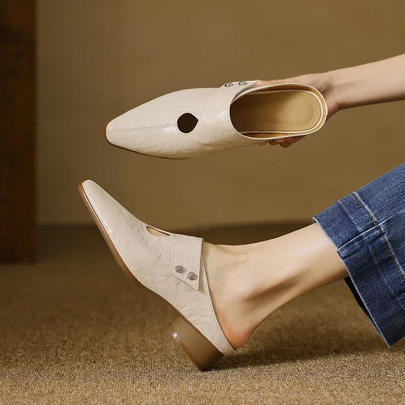 DERVLA | Side-Strap Mary Jane Mules