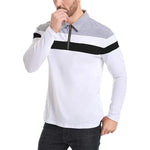 Gestreept Poloshirt Met Ritssluiting