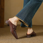DERVLA | Side-Strap Mary Jane Mules