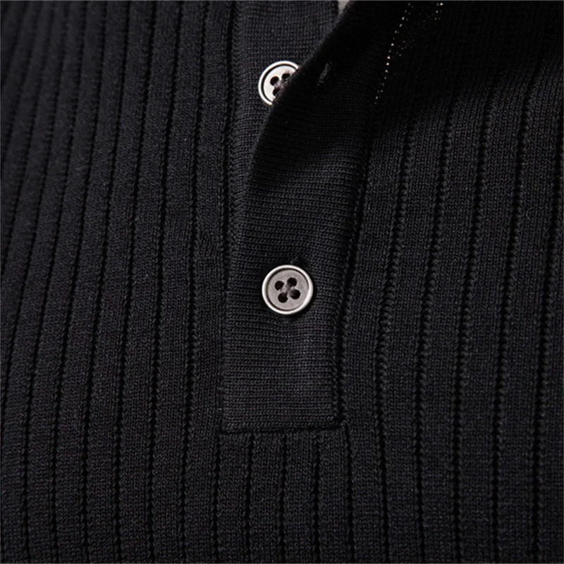 Casual Winter Poloshirt Met Knopen