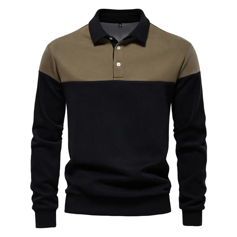Premium & Casual Poloshirt Met Lange Mouwen